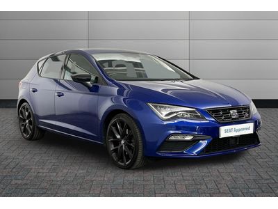 2019 seat leon 1.5 tsi evo 150 fr black edition [ez] 5dr 2019 38,265 miles petrol manual price £14,250 deposit £3,206.25 22.5%... photo