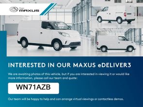 2021 maxus deliver 3 base sl p/v l1 h1 52.5 kwh all-electric small van 2021 cvt 23,847 miles electric £14,990 + vat... photo
