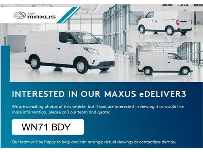 2021 deliver 3 base sl p/v all electric 2021 cvt 20,000 miles electric £9,990 + vat... photo