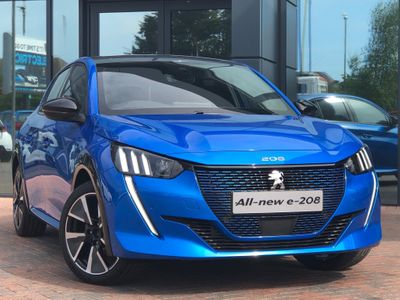 peugeot 208 50kwh gt auto 5dr 7kw charger