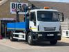 Iveco Eurocargo 180E25S 4X2 DAY CAB 18 TONNE 17FT2 ALLOY DROPSIDE CRANE WITH BRICK GRAB