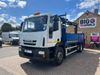 Iveco Eurocargo 180E25S 4X2 DAY CAB 18 TONNE 17FT2 ALLOY DROPSIDE CRANE WITH BRICK GRAB